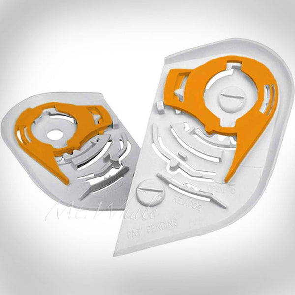 ICON IC-01 Shield,Visor Gear Plate Pivot Kit for Mainframe, Alliance SSR White