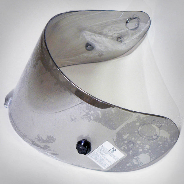 HJC HJ-20 Pinlock Ready Silver Mirrored Shield Visor for RPS-10 RPHA 10 R-PHA 10 Helmet Silber Verspiegelt Iridium Visier für Motorrad Helm Miroir/Argent Miroir/Iridium Visière pour Casque Moto
