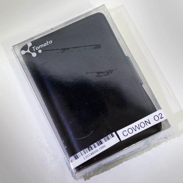 New Black Leather Case for Cowon O2 Protector Film